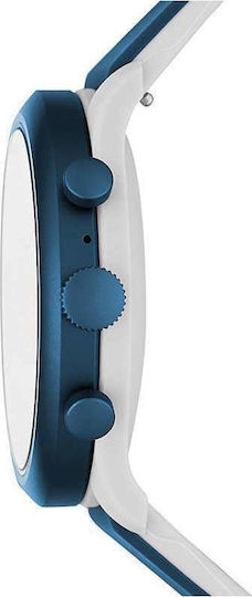 Fossil Sport Oțel inoxidabil 43mm Smartwatch (Blue Rubber)