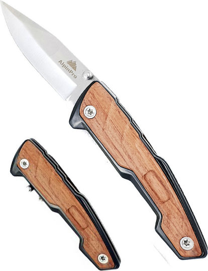 AlpinPro Pocket Knife Brown