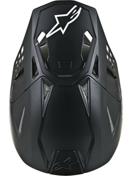Alpinestars Supertech S-M8 Solid Black Matt Κράνος Μηχανής Motocross ECE 22.05 1300gr