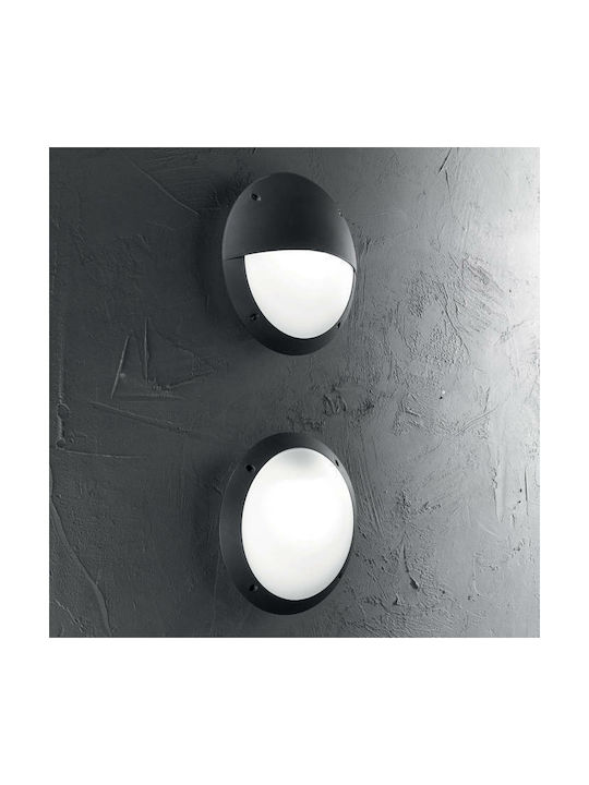 Ideal Lux Lucia-1 Outdoor Ceiling Flush Mount E27 in Black Color 096674