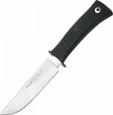 Muela ELK-14G Knife Black with Blade made of Stainless Steel in Sheath