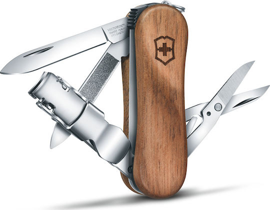 Victorinox Nailclip 580 Швейцарско Армейско Ножче Орех