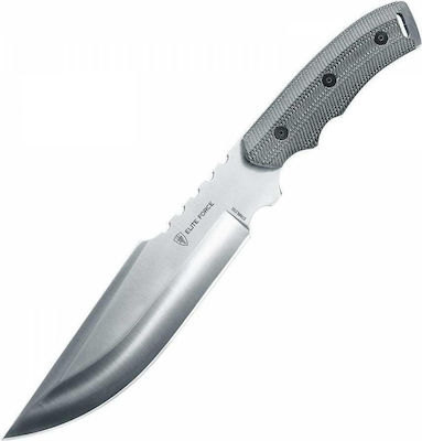 Elite Force EF 705 Knife Gray with Blade made of Stainless Steel in Sheath