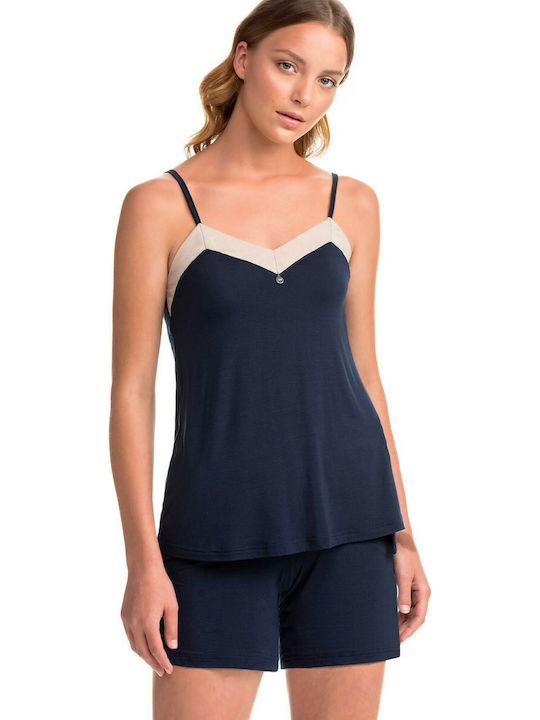 Vamp Summer Cotton Babydoll Navy Blue