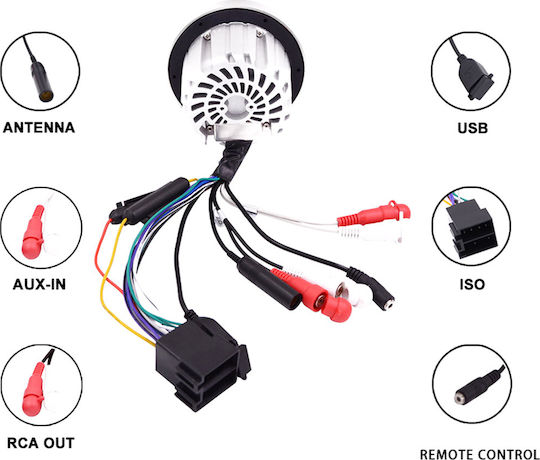 Hasda Ηχοσύστημα Σκάφους 40W Αδιάβροχο με AUX / Bluetooth / USB Μαύρο