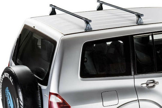 Auto Gs Metallic Car Roof Bars for Suzuki Grand Vitara 5D Set with Roof Rack Legs Black