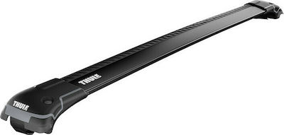 Thule Μπάρες Οροφής Αλουμινίου Wingbar Edge 94.6εκ. Universal για Αυτοκίνητα με Εργοστασιακές Μπάρες Μαύρο (Σετ με πόδια και κλειδαριά)