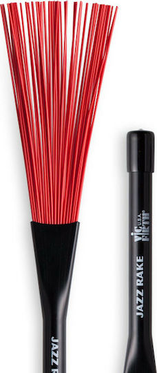 Vic Firth Σκουπάκια Jazz Rake σε Κόκκινο Χρώμα