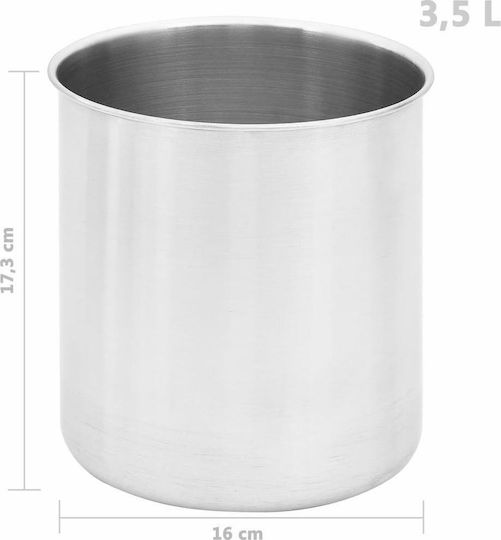 vidaXL Διανεμητής Σάλτσας Ανοξείδωτος 3.5lt με Ύψος 25εκ. 3.5lt