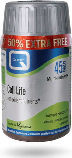 Quest Cell Life Antioxidant (+50%) Специална хранителна добавка 45 табове