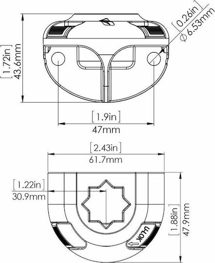 Argo Kayak Πλευρική Βάση Argo Sideport 5201007198291 Αξεσουάρ Κανό & Kayak