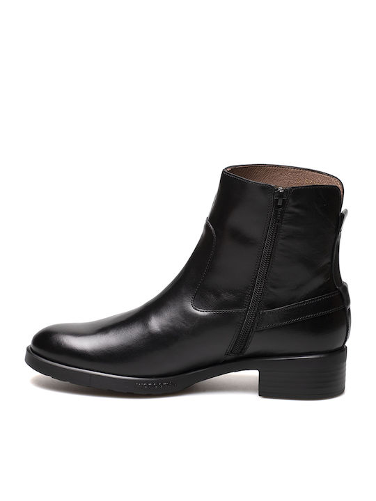 Leather Women's Ankle Boots Black