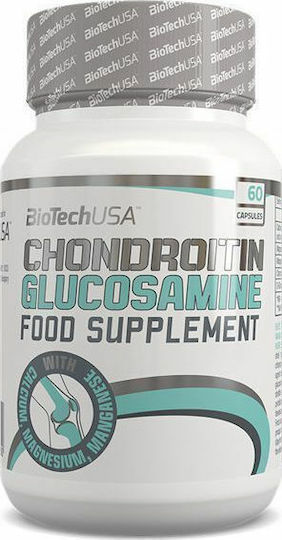 Biotech USA Chondroitin Glucosamine Συμπλήρωμα για την Υγεία Αρθρώσεων & Οστών 60 κάψουλες