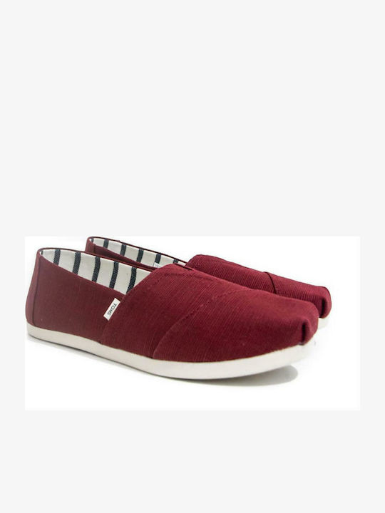 Din material textil Espadrile dama în culoarea Roșu