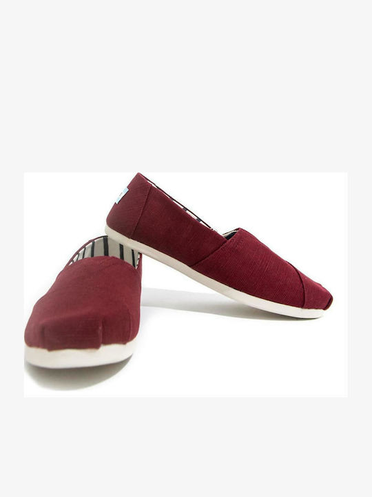 Din material textil Espadrile dama în culoarea Roșu