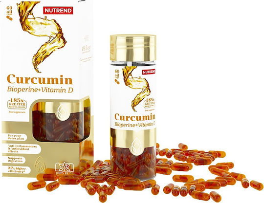 Nutrend Curcumin & Bioperine & Vitamin D Special Food Supplement 60 caps