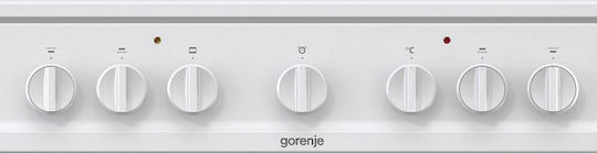 Gorenje Κουζίνα 71lt με Εστίες Υγραερίου & Ρεύματος Π60εκ. Λευκή