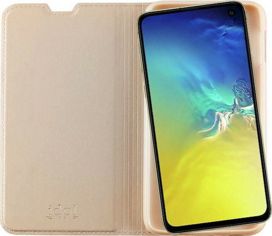Idol 1991 Prime Magnet Book Synthetic Leather Gold (Galaxy S10e)