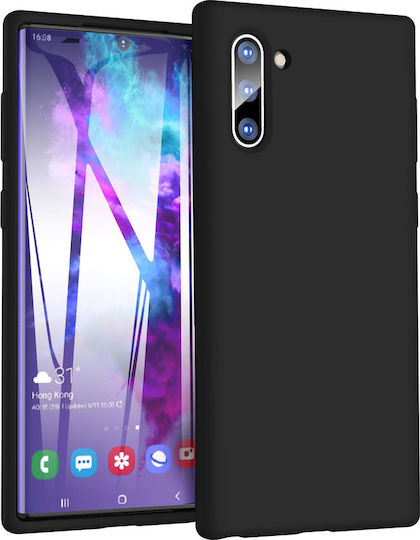 Back Cover Σιλικόνης Μαύρο (Galaxy Note 10)