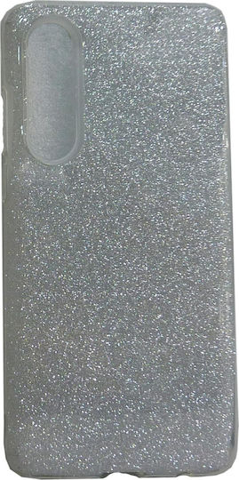 Forcell Back Cover Σιλικόνης Ασημί (Huawei P30)
