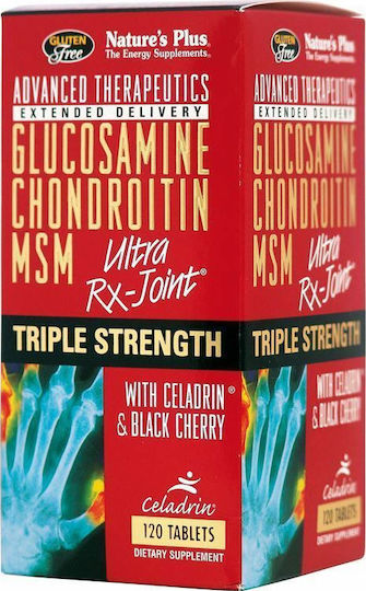 Nature's Plus Triple Strength Ultra Rx-Joint Glucosamine, Chondroitin & MSM Συμπλήρωμα για την Υγεία Αρθρώσεων & Οστών 120 ταμπλέτες