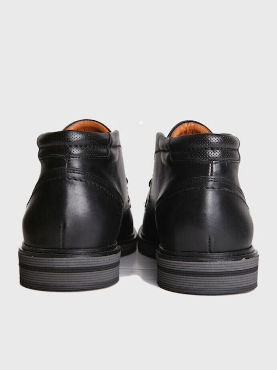 Leder Schwarz Herrenstiefel Anatomisch