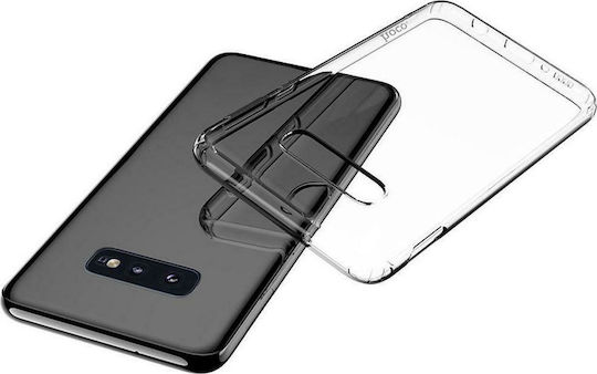 Hoco Light Series Umschlag Rückseite Silikon Transparent (Galaxy S10e)