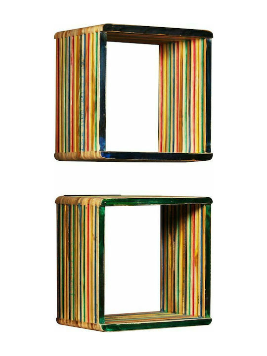 Wall Shelves Multicolour 3 Pieces 81x22x41cm