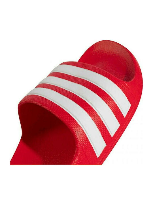 Adidas Παιδικές Σαγιονάρες Slides για Κορίτσι Λευκές Adilette Aquak