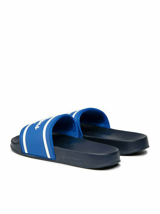 Kinder Badeschlappen Blau Slider Logo Boys