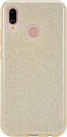 Forcell Shining Back Cover Σιλικόνης Χρυσό (Huawei P Smart 2019 / Honor 10 Lite)