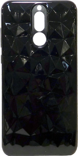 Forcell Forcell Air Prism 3D Pattern Flexible Back Cover Silicone Black (Huawei Mate 10 Lite)