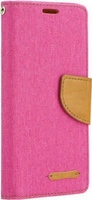 Forcell Canvas Fabric Wallet Pink (Galaxy A50)