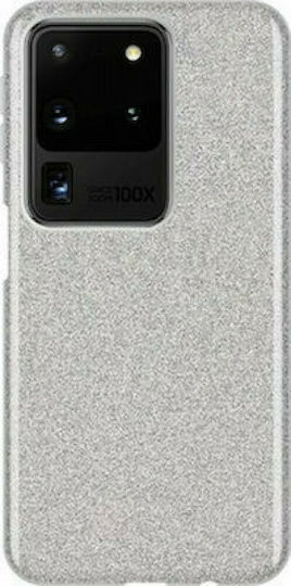 Back Cover Σιλικόνης Ασημί (Huawei P40 Pro)