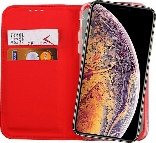 Volte-Tel Pocket Magnet Buchen Sie Synthetisches Leder Rot (iPhone X / Xs)