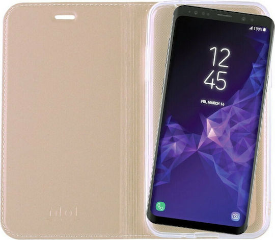 Idol 1991 Prime Magnet Book Δερματίνης Χρυσό (Galaxy S9+)