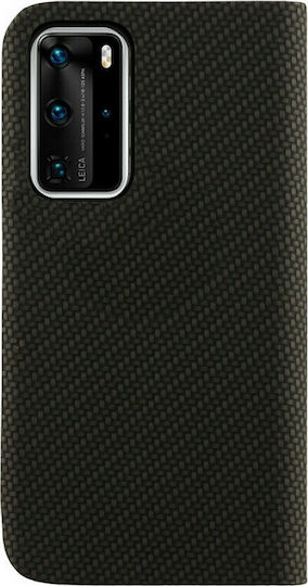 Idol 1991 Elite Anti-RFID Book Synthetic Leather Black (Huawei P40 Pro) 8266447