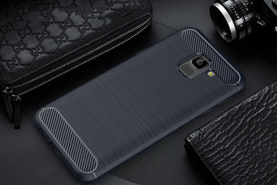 Hurtel 2018 Back Cover Σιλικόνης Μπλε (Galaxy J6)