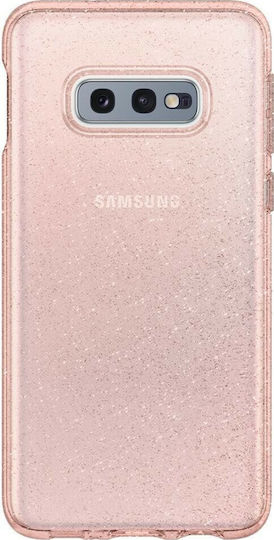 Spigen Liquid Crystal Glitter Back Cover Σιλικόνης Ροζ (Galaxy S10e)