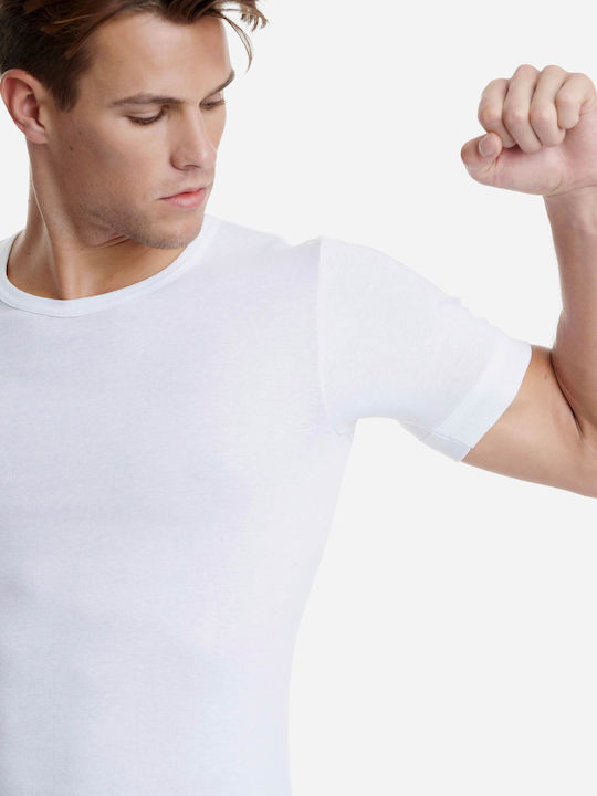 Men's Short Sleeve Undershirt White