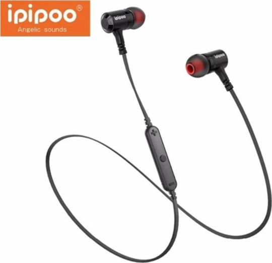 Ipipoo IL97BL In-ear Bluetooth Handsfree Ακουστικά με Αντοχή στον Ιδρώτα Μαύρα