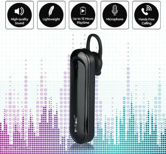 V-TAC VT-7702 Ohrstöpsel Bluetooth-Freisprecheinrichtung Kopfhörer Schwarz