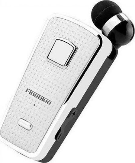 Fineblue F970 In-ear Bluetooth Handsfree Ακουστικό Πέτου Ασημί