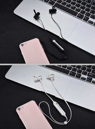 Fineblue Mate 9 In-ear Bluetooth Handsfree Ακουστικά με Αντοχή στον Ιδρώτα Λευκά