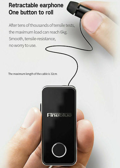 Fineblue F2 Pro In-ear Bluetooth Handsfree Earphone Lapel Black