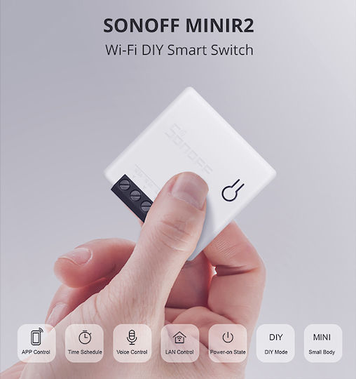 Sonoff MINIR2 Интелигентен Превключвател Wi-Fi 10A