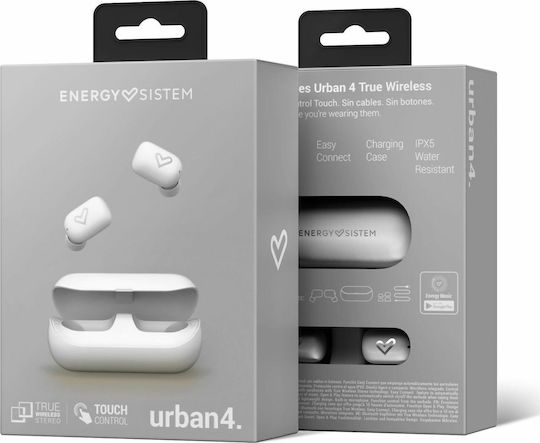 Energy Sistem Earphones Urban 4 True Wireless In-ear Bluetooth Handsfree cu Carcasă de Încărcare Snow