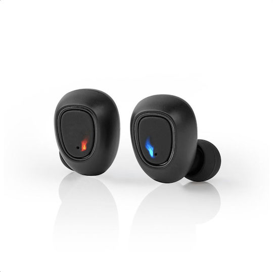 Nedis HPBT5052BK In-ear Bluetooth Handsfree Ακουστικά με Θήκη Φόρτισης Μαύρα