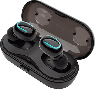 Savio TWS-05 In-ear Bluetooth Handsfree Earphones with Charging Case Black