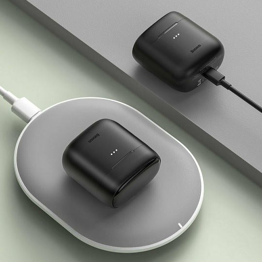 Baseus W06 In-ear Bluetooth Handsfree Căști cu Rezistență la Transpirație și Carcasă de Încărcare Negru
